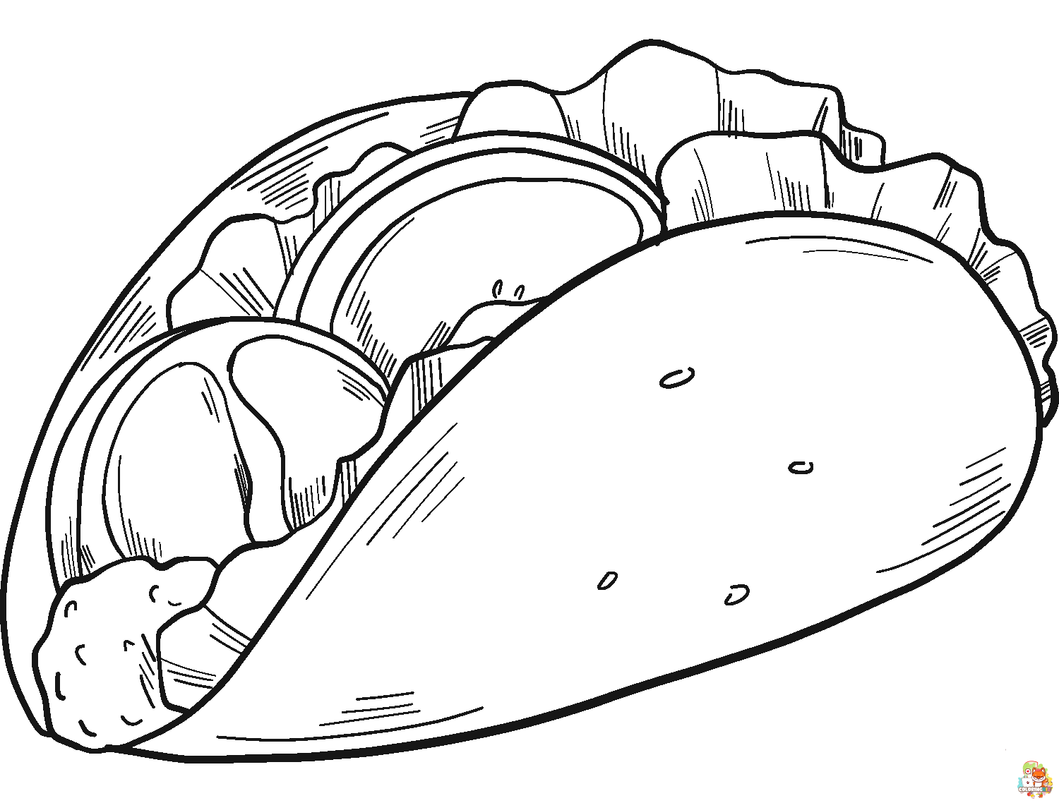 taco coloring pages 6