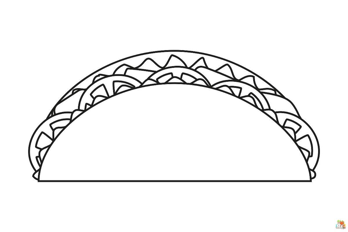 taco coloring pages 7