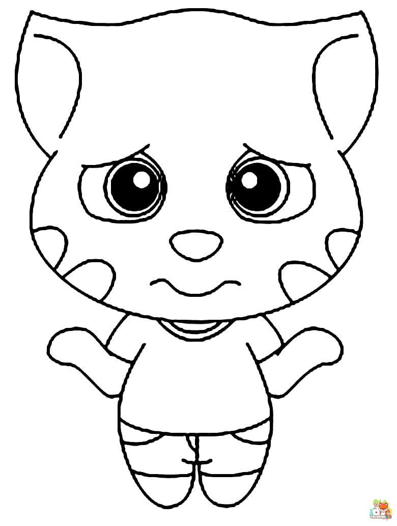 talking tom coloring pages 10
