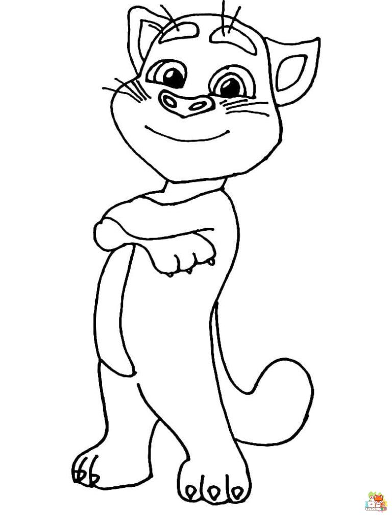 talking tom coloring pages 9
