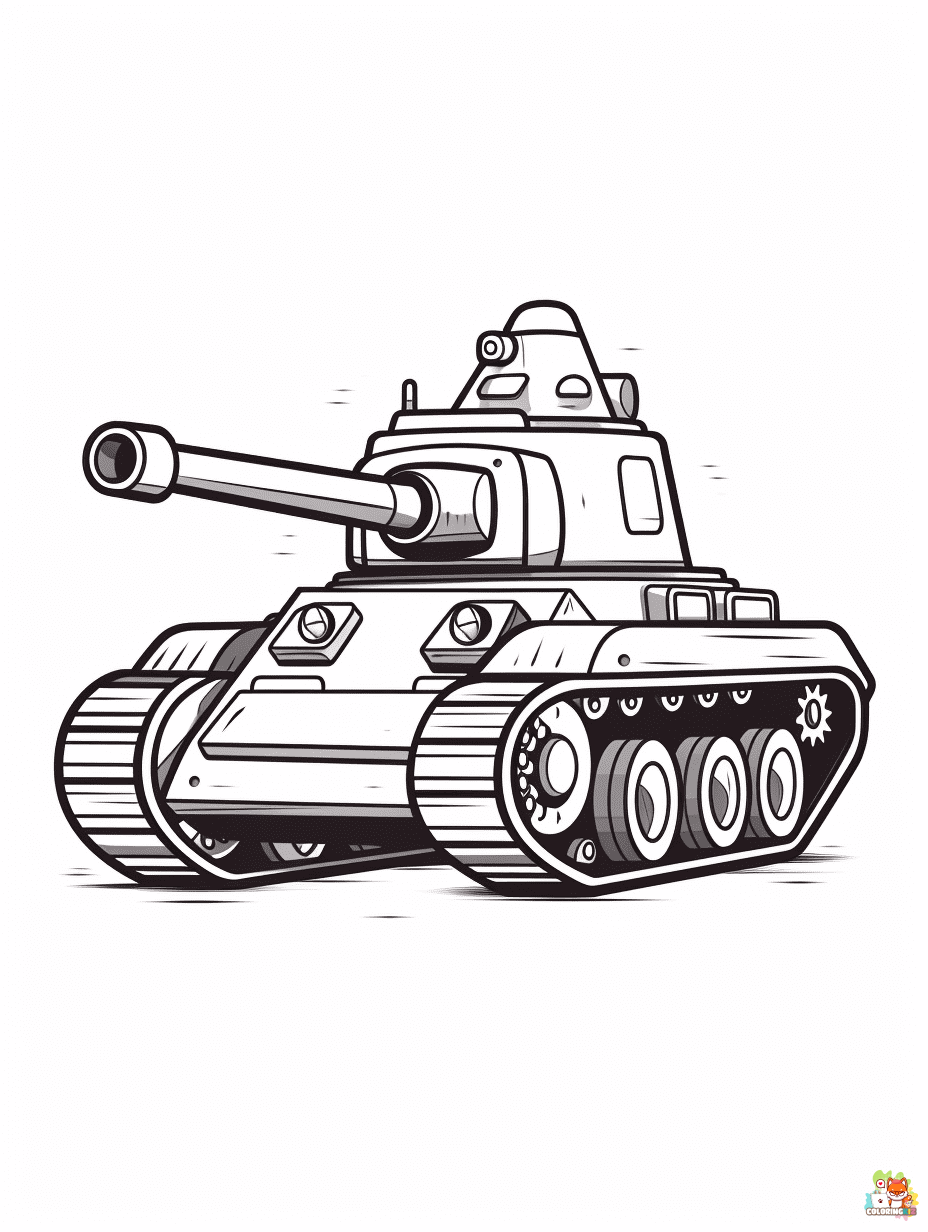 tank coloring pages printable free