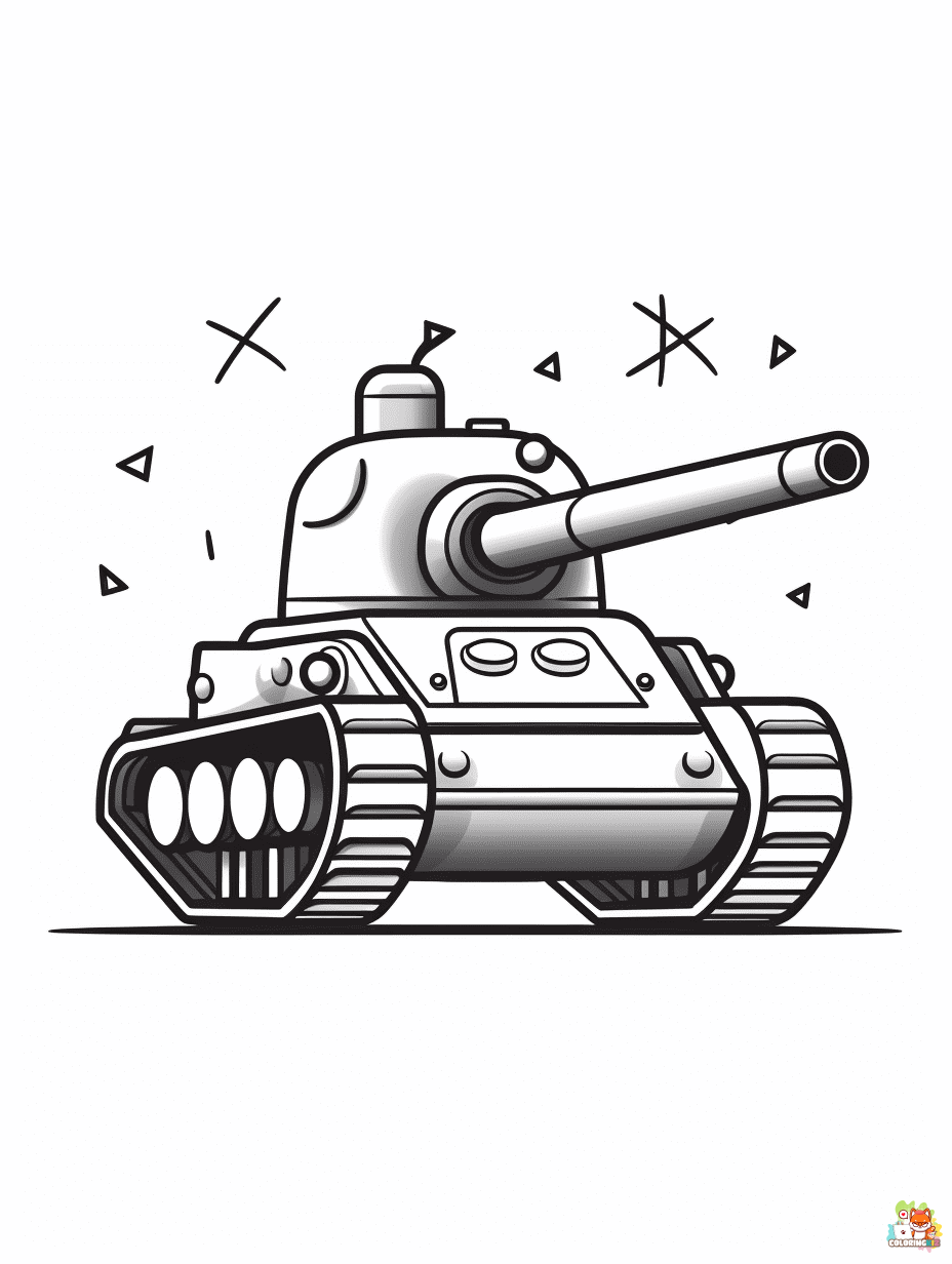 tank coloring pages printable