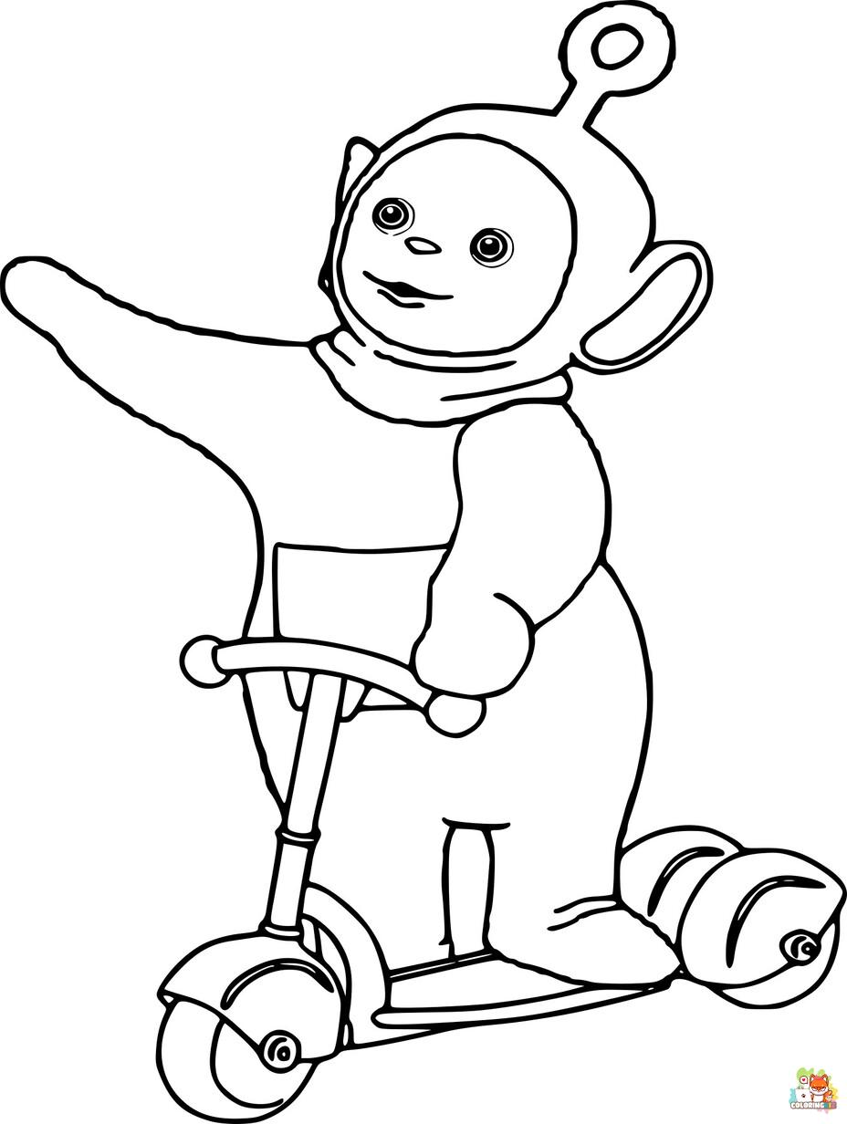 teletubbies coloring pages printable free