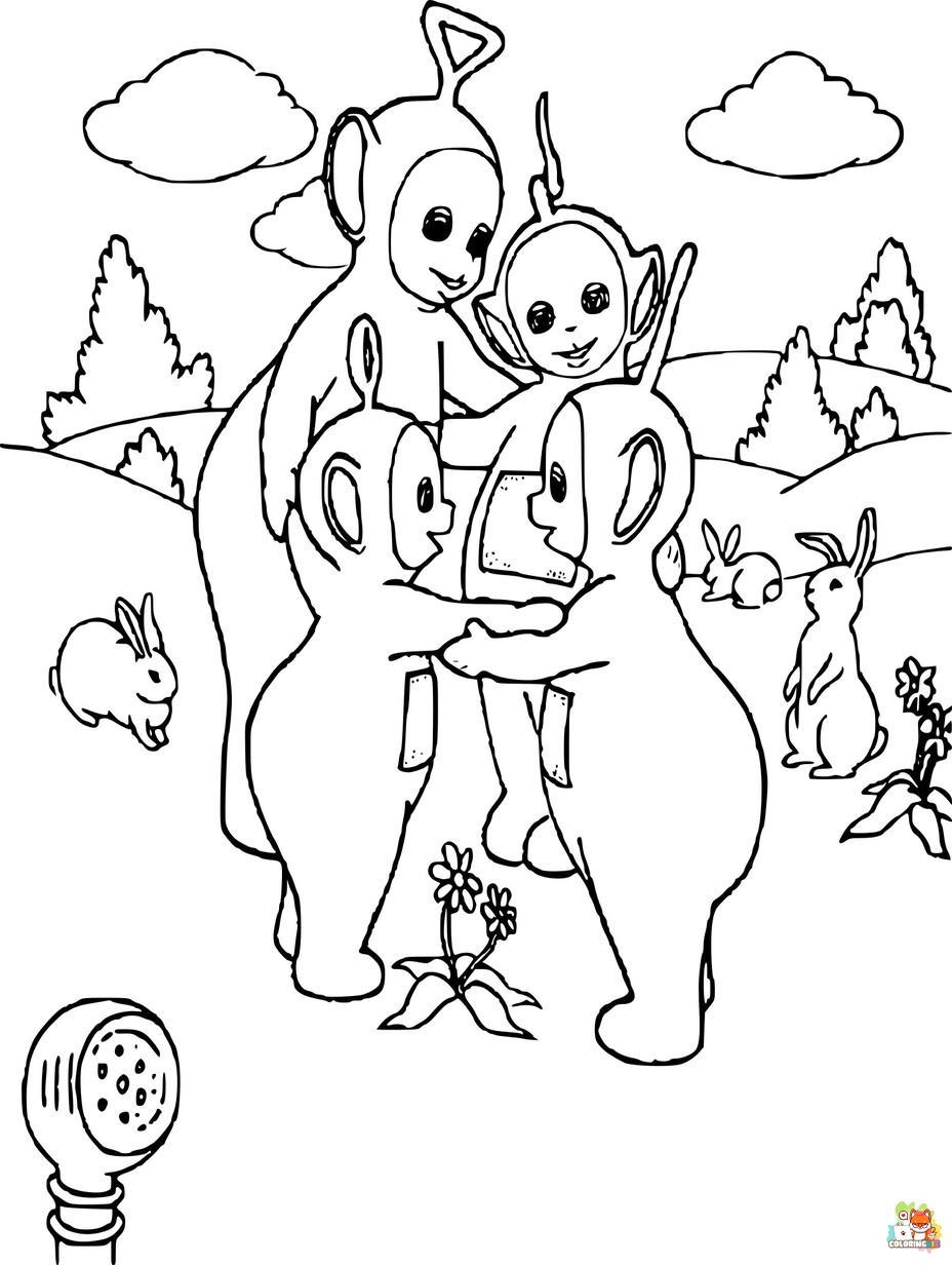 teletubbies coloring pages printable
