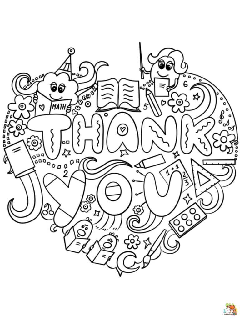 thank you coloring pages 1