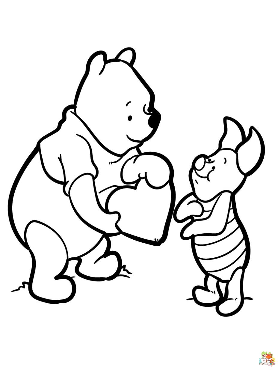 tigger hugging pooh coloring pages free