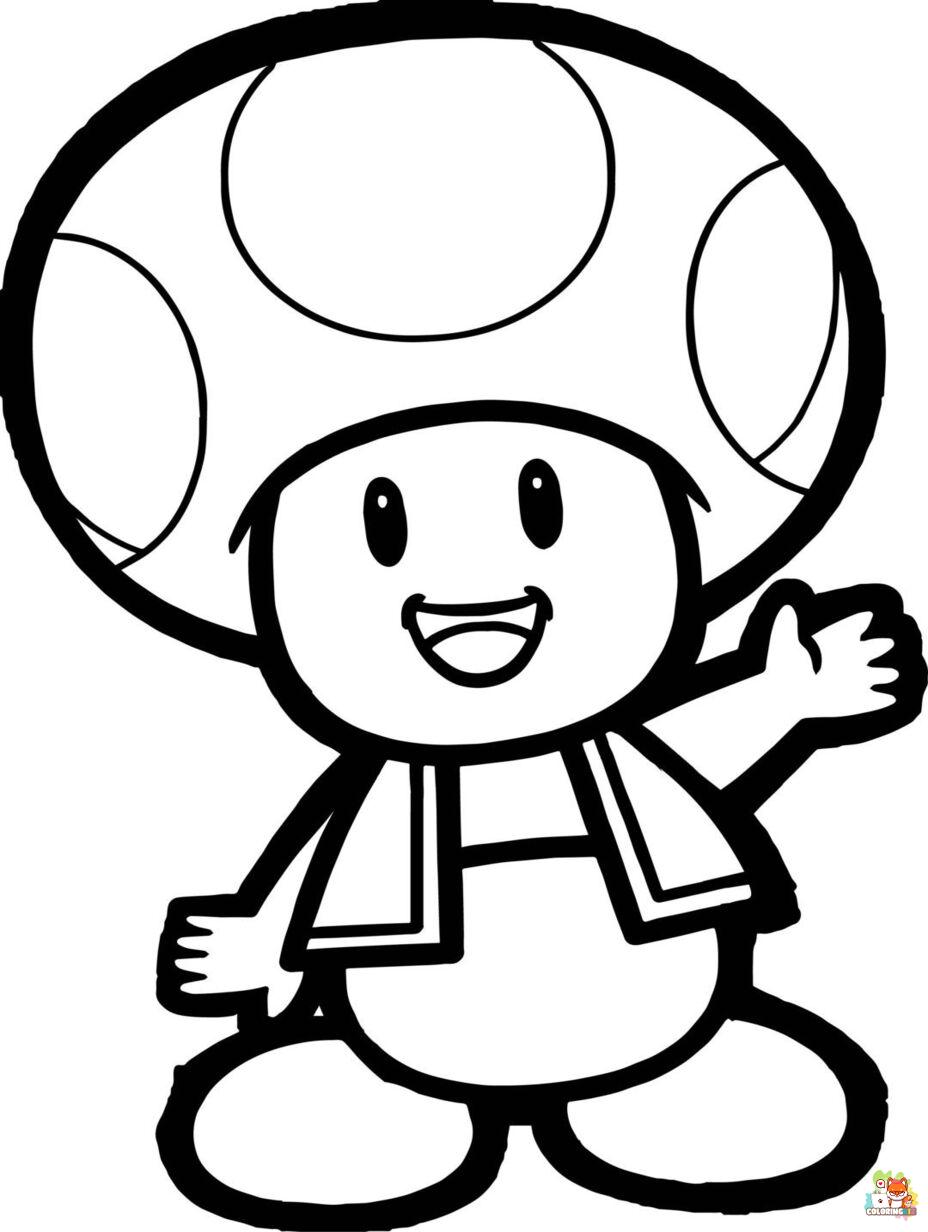toad coloring pages to print