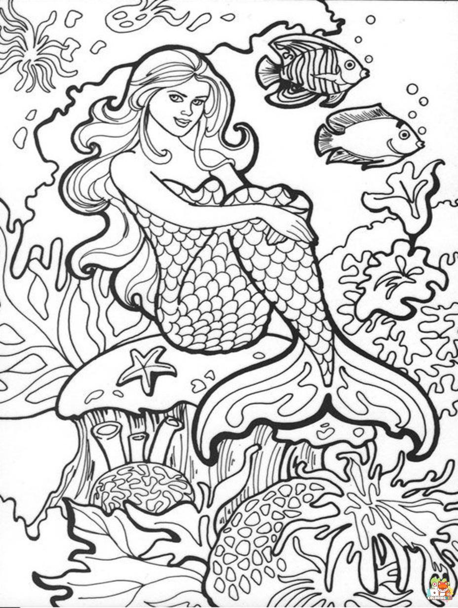 underwater coloring pages printable free