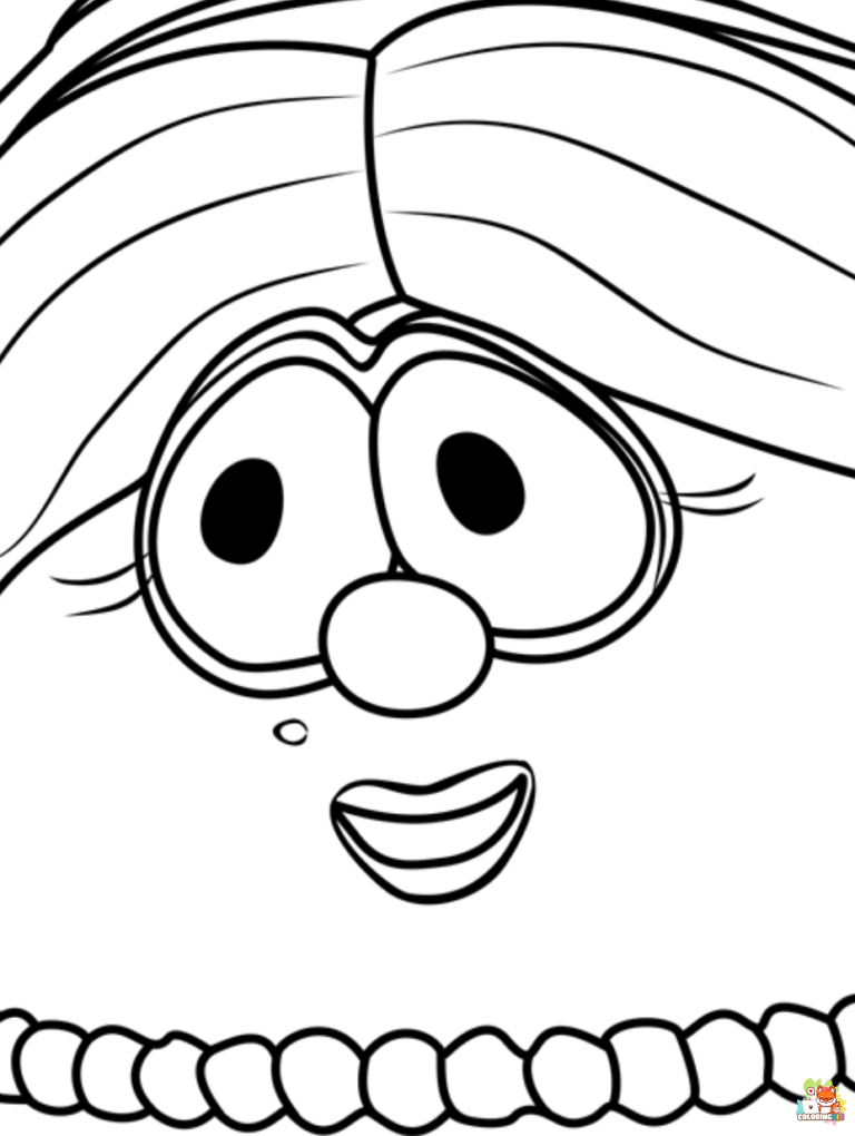 veggie tales coloring pages 1