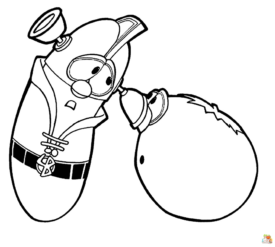 veggie tales coloring pages 2