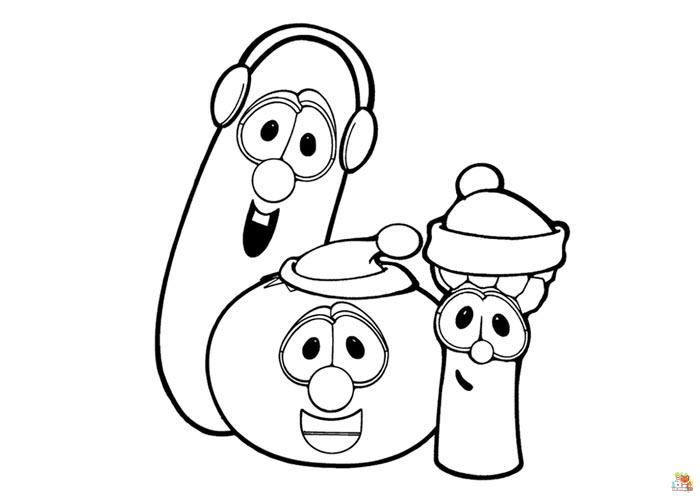 veggie tales coloring pages 3