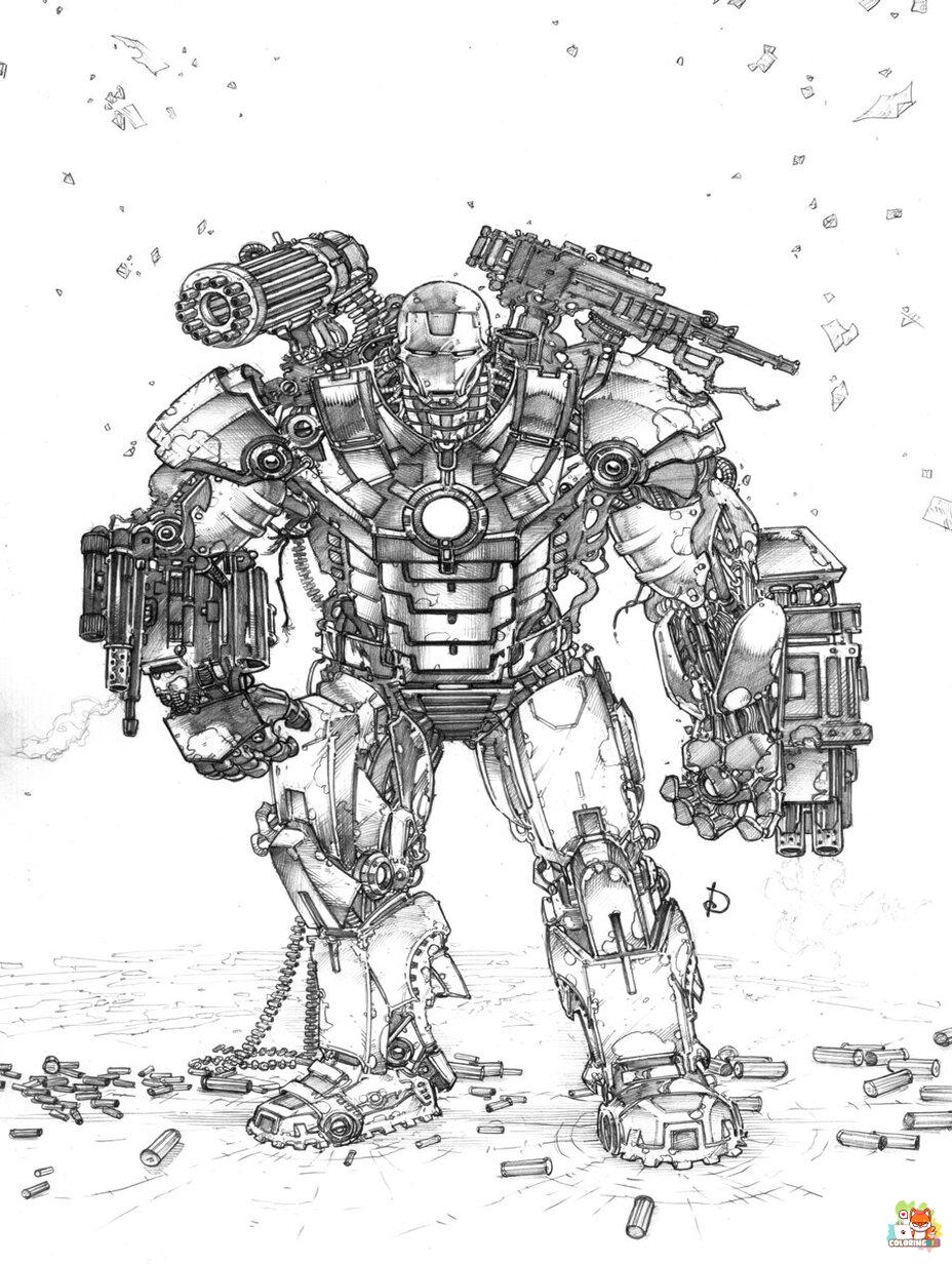 war machine coloring pages 2