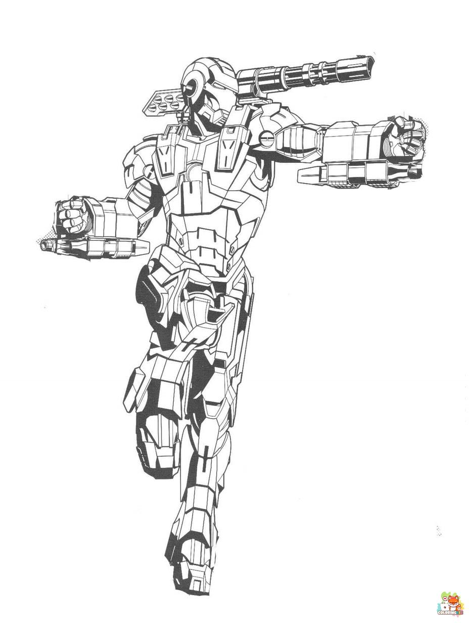 war machine coloring pages free