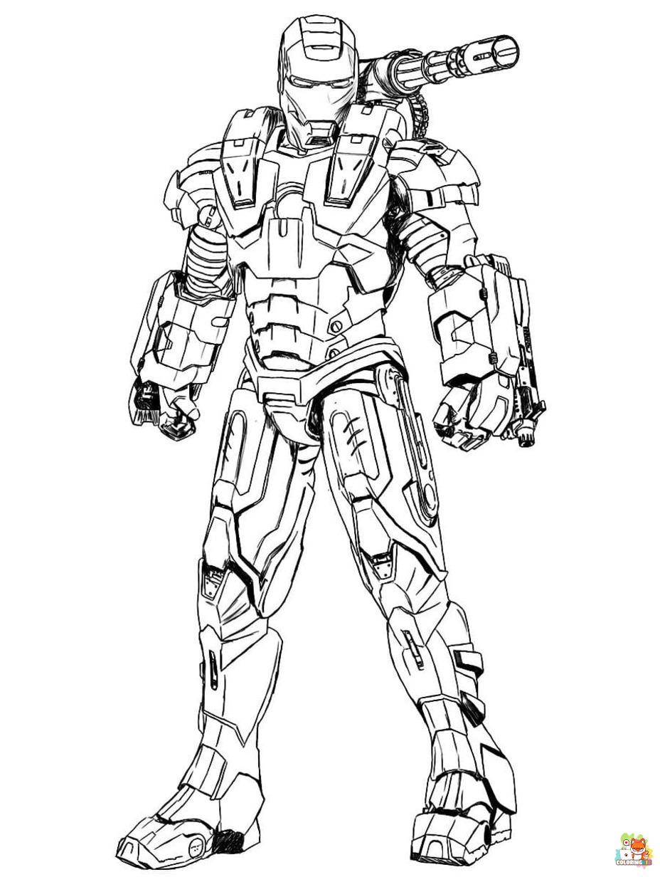 war machine coloring pages printable