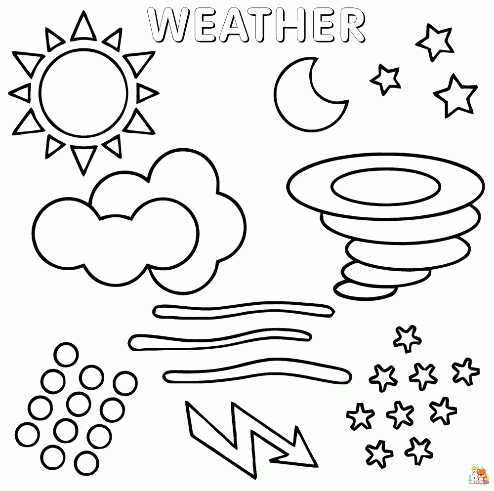 weather coloring pages printable