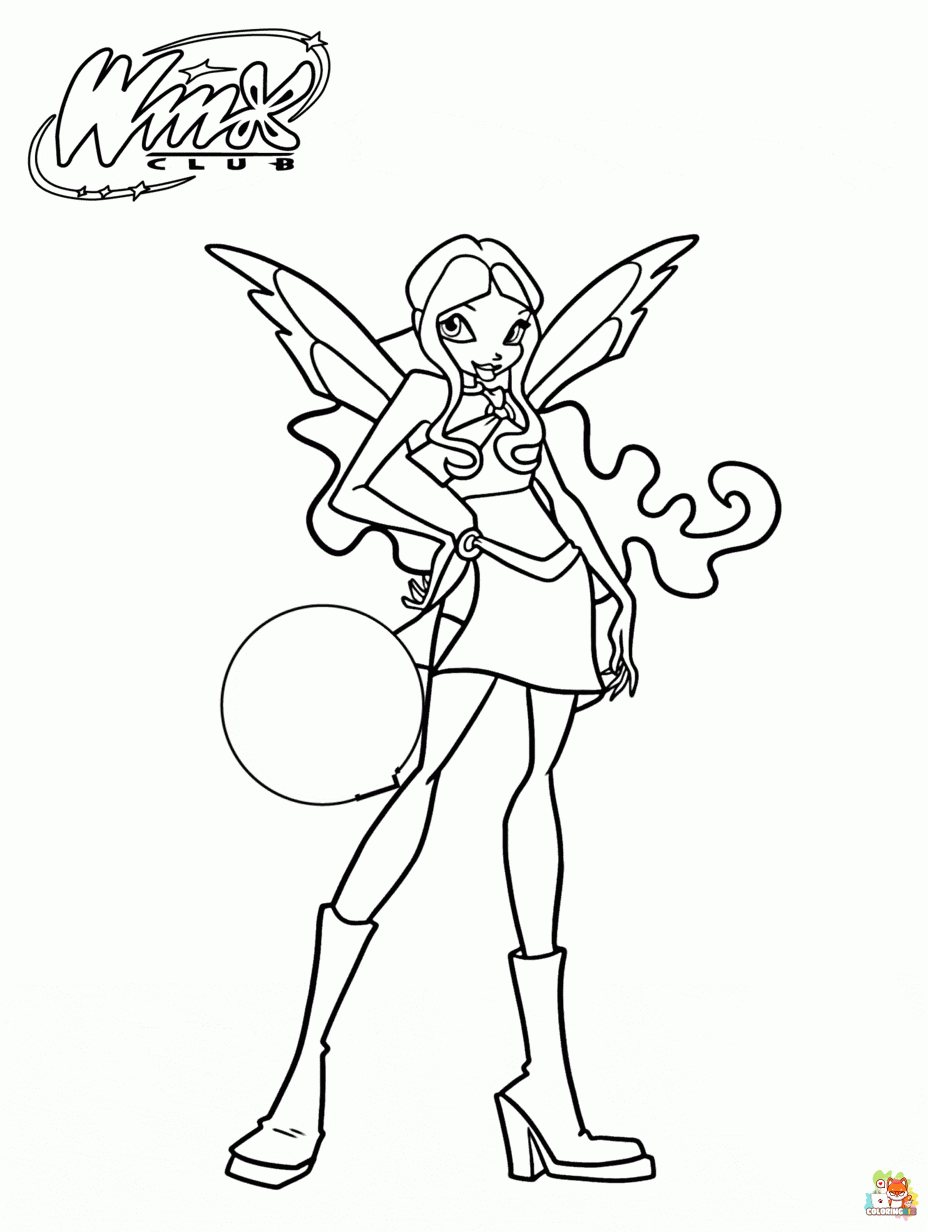 winx club coloring pages 3