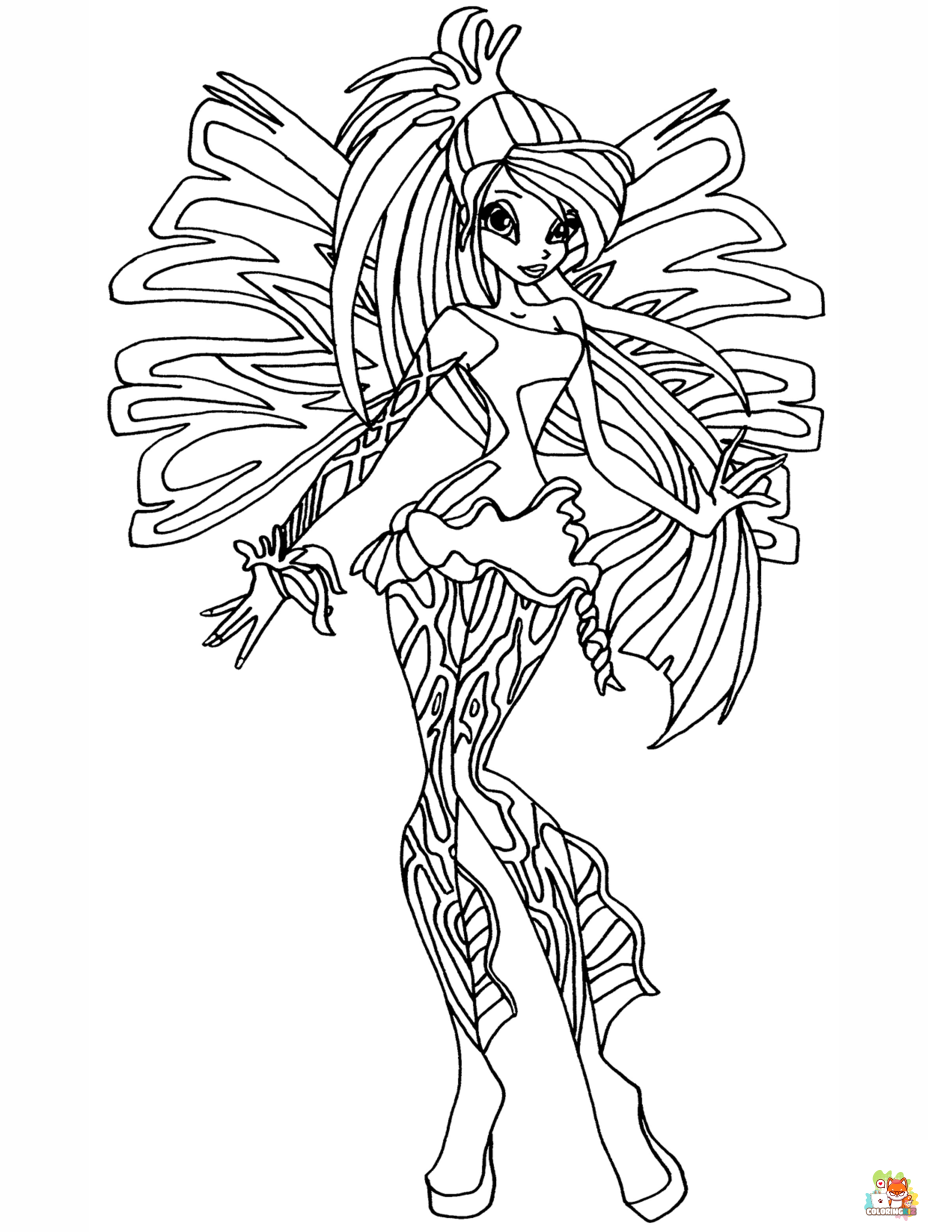 winx club coloring pages free