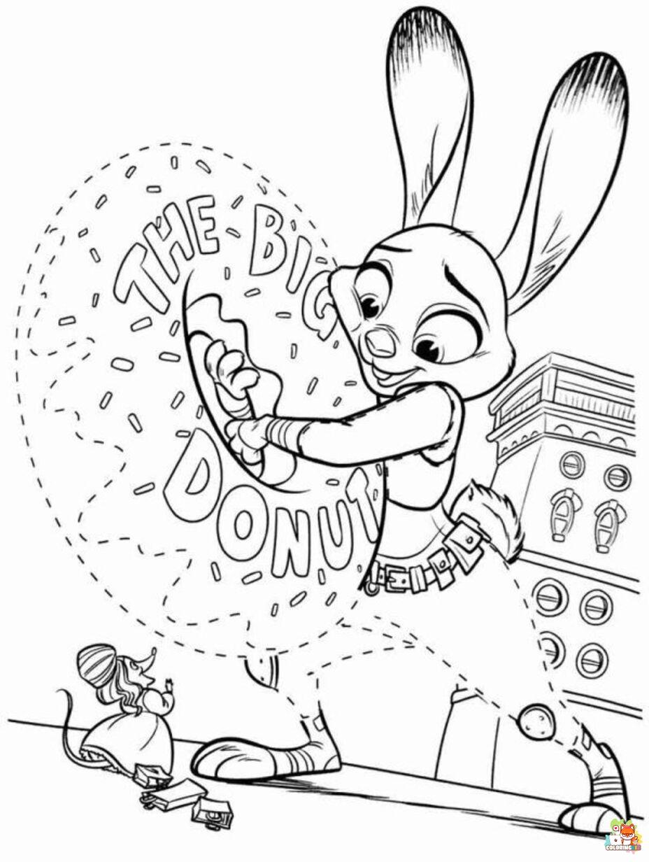 zootopia coloring pages 1