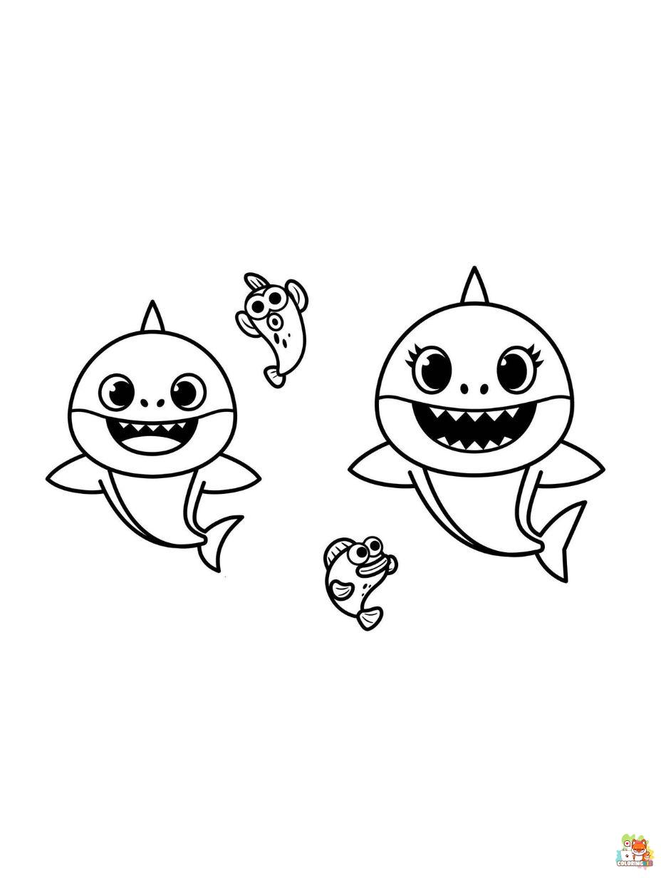 Baby Shark coloring pages free