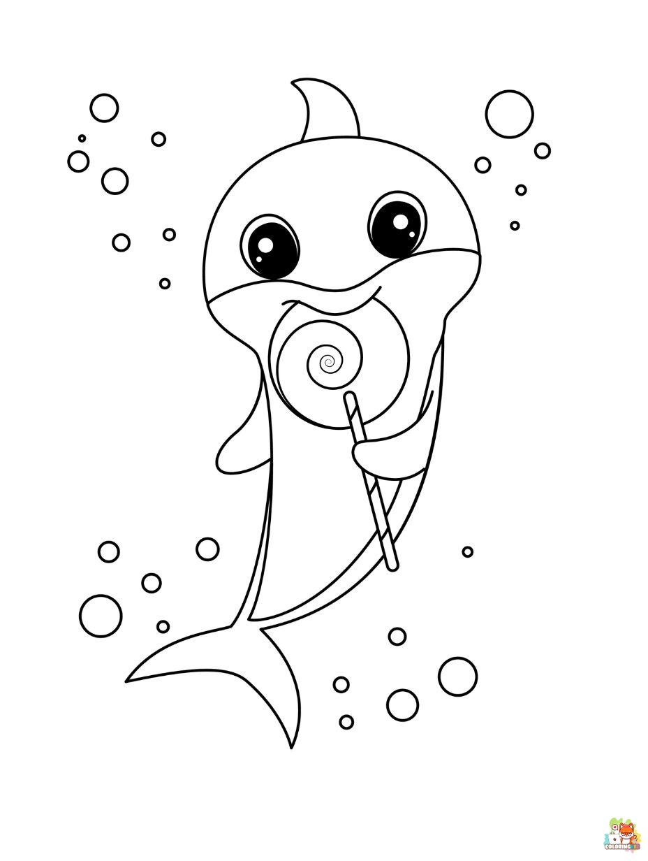 Baby Shark coloring pages to print