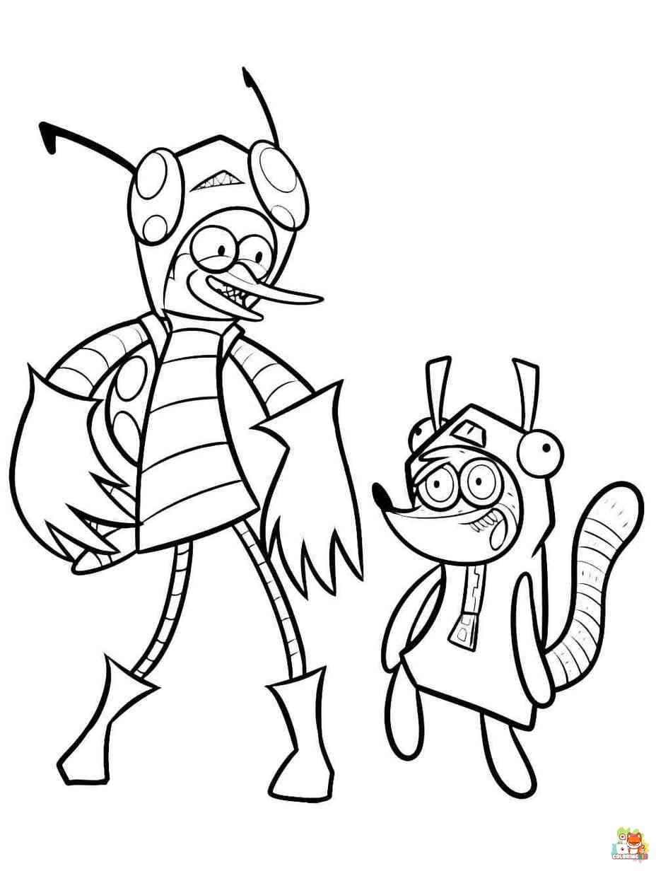 Free regular show coloring pages for kids