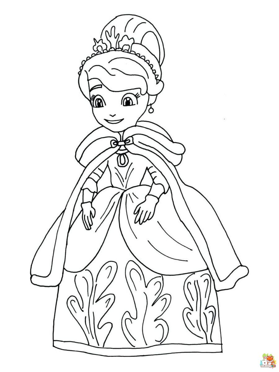 Free sofia the first coloring pages for kids