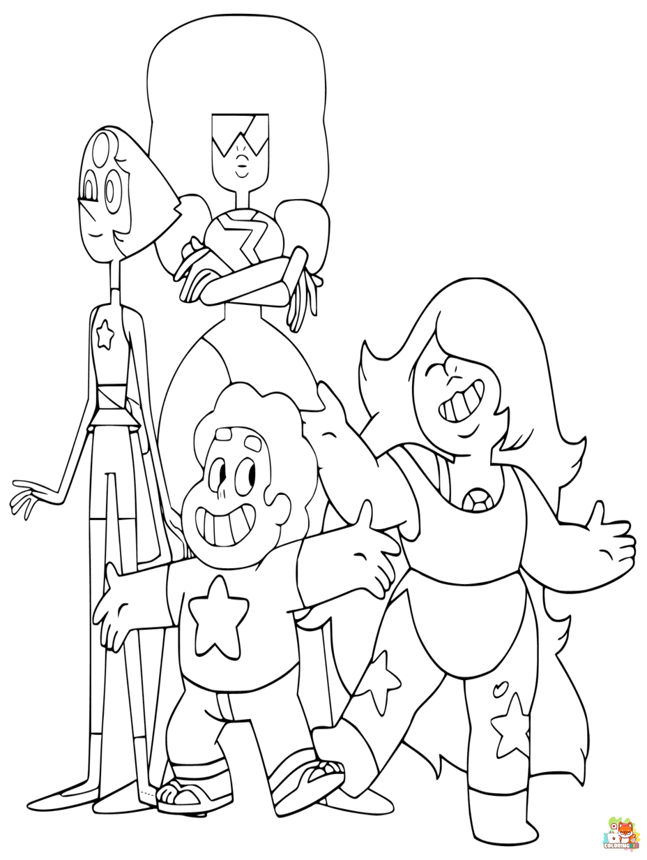 Free steven universe coloring pages for kids