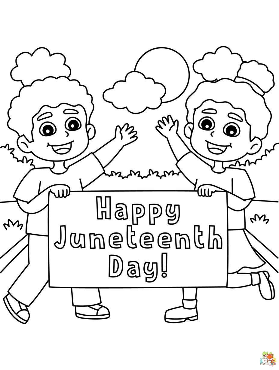 Juneteenth coloring pages free
