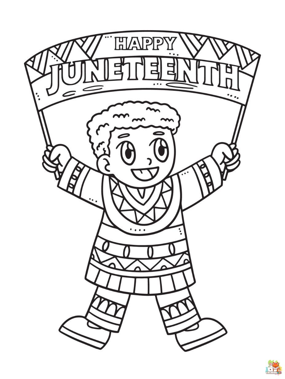 Juneteenth coloring pages printable free