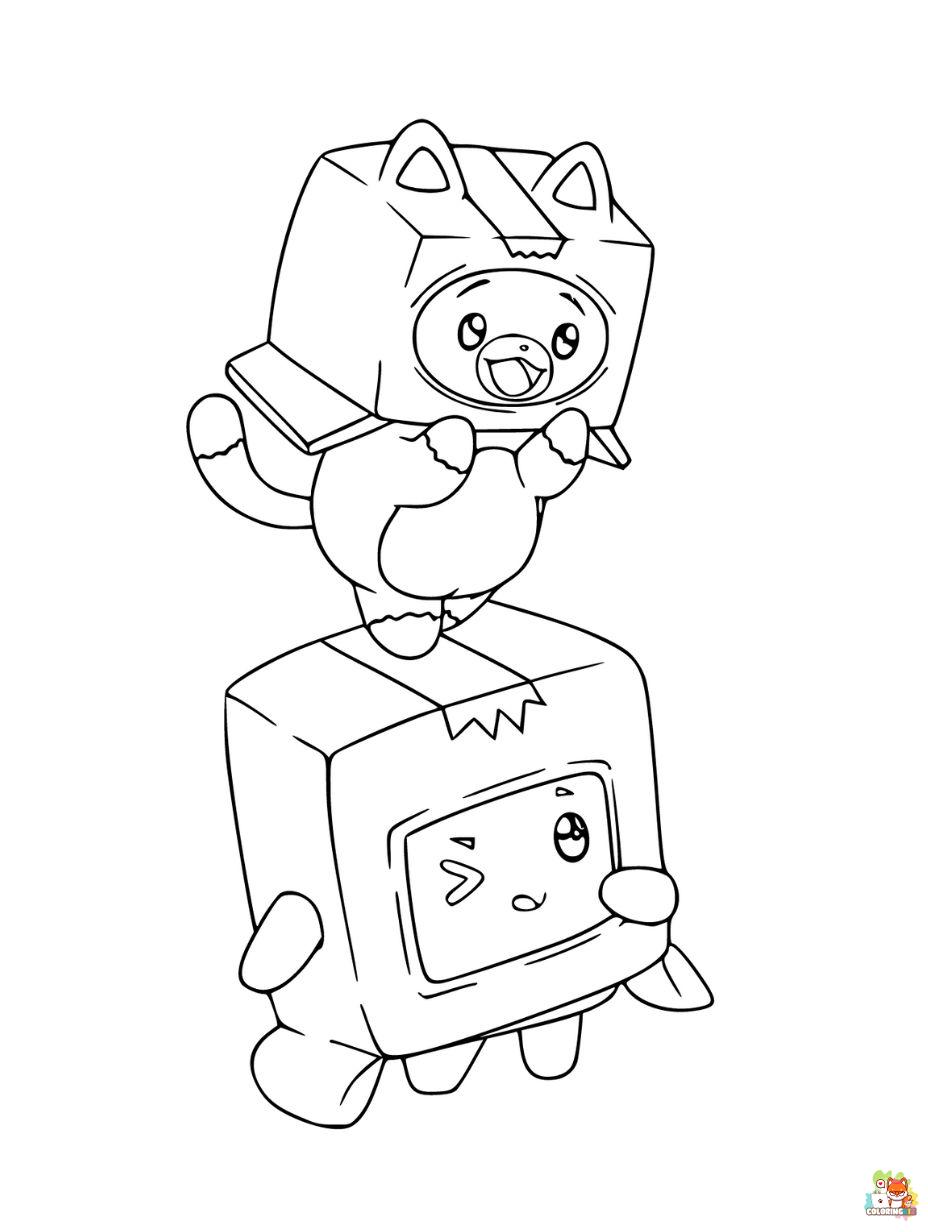LankyBox coloring pages to print