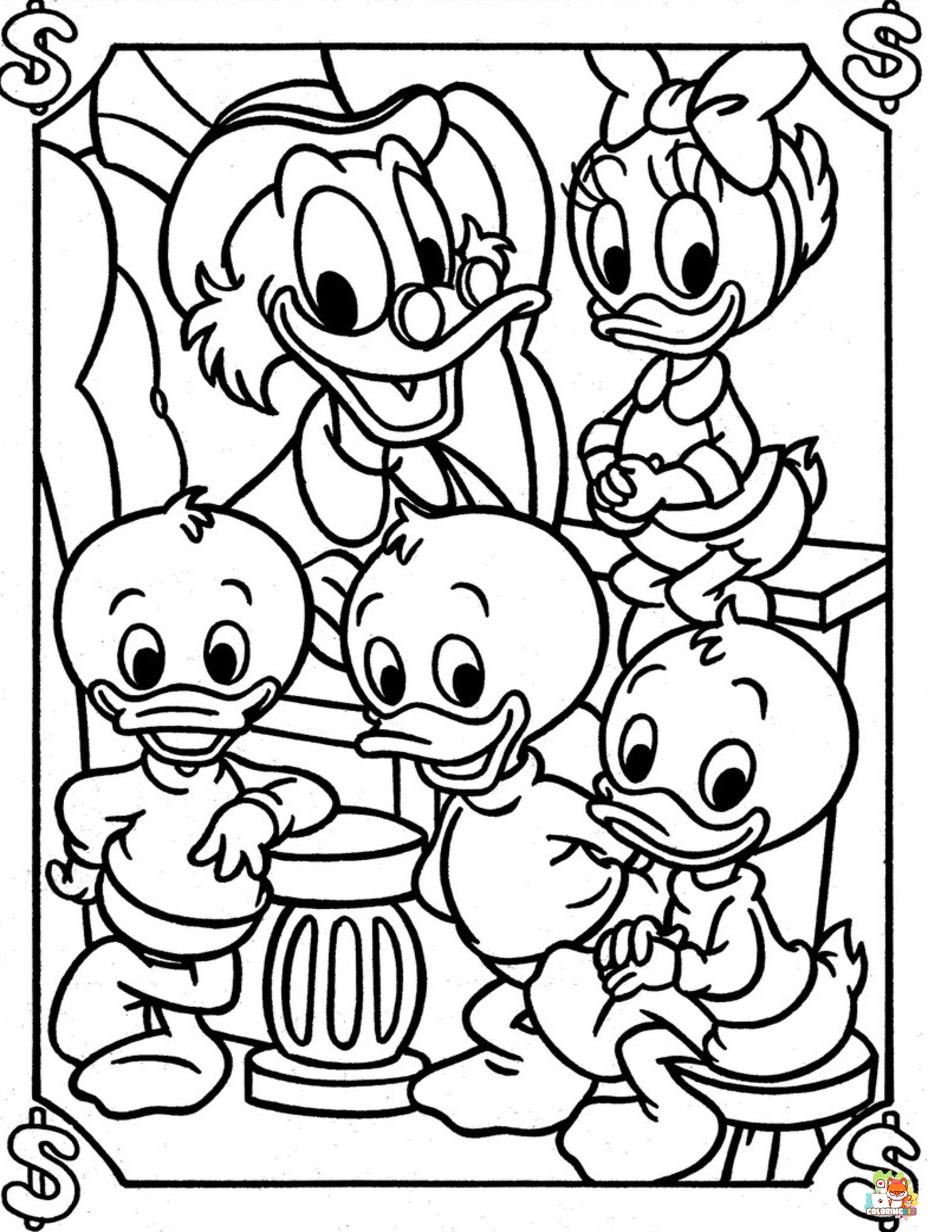 Printable ducktales coloring sheets