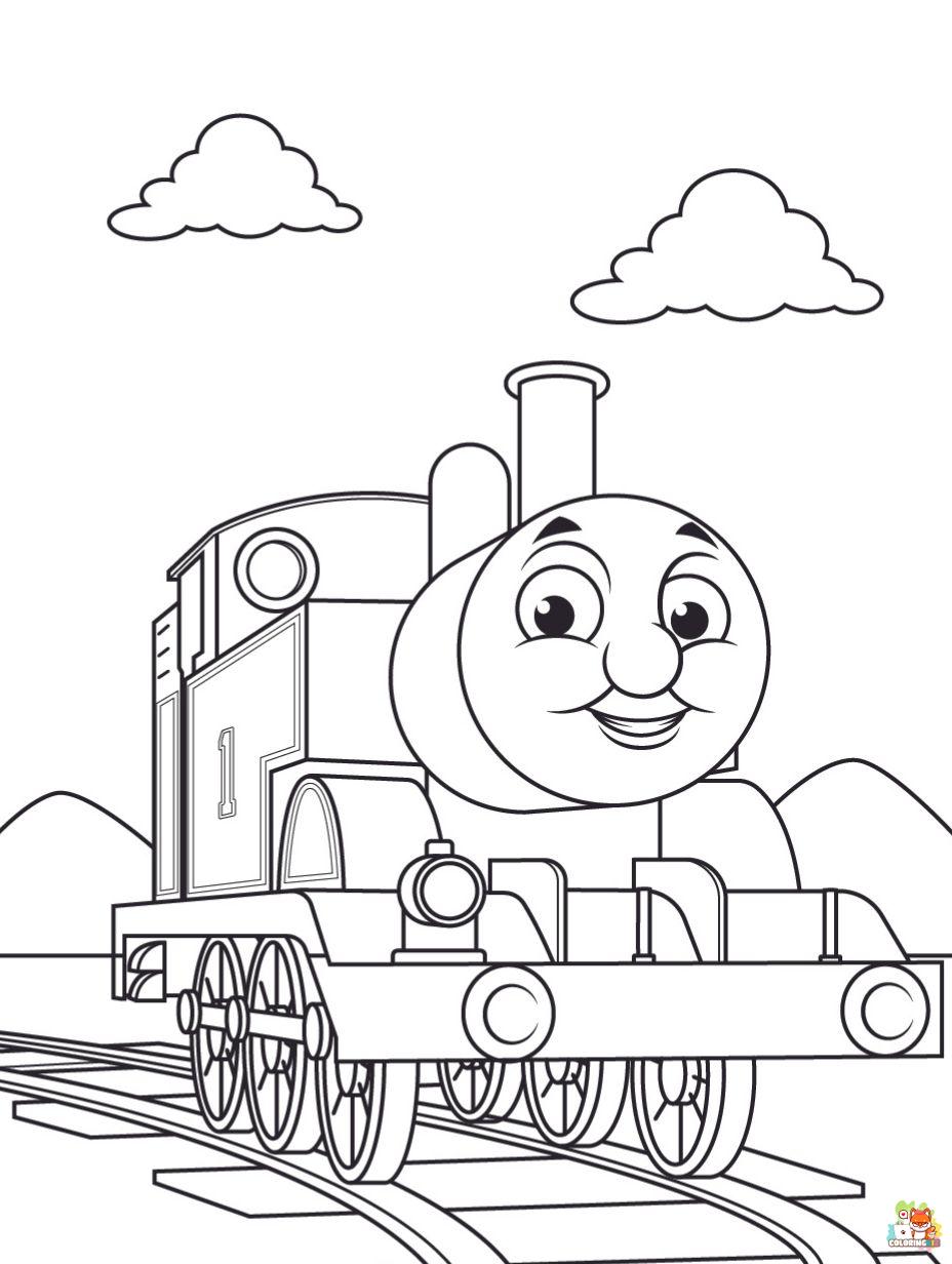 Thomas the Train coloring pages printable free