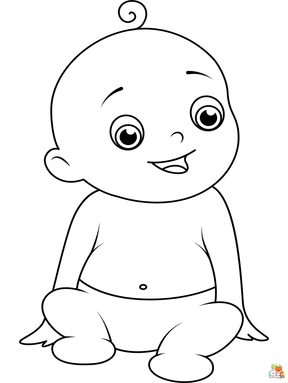 baby coloring pages free