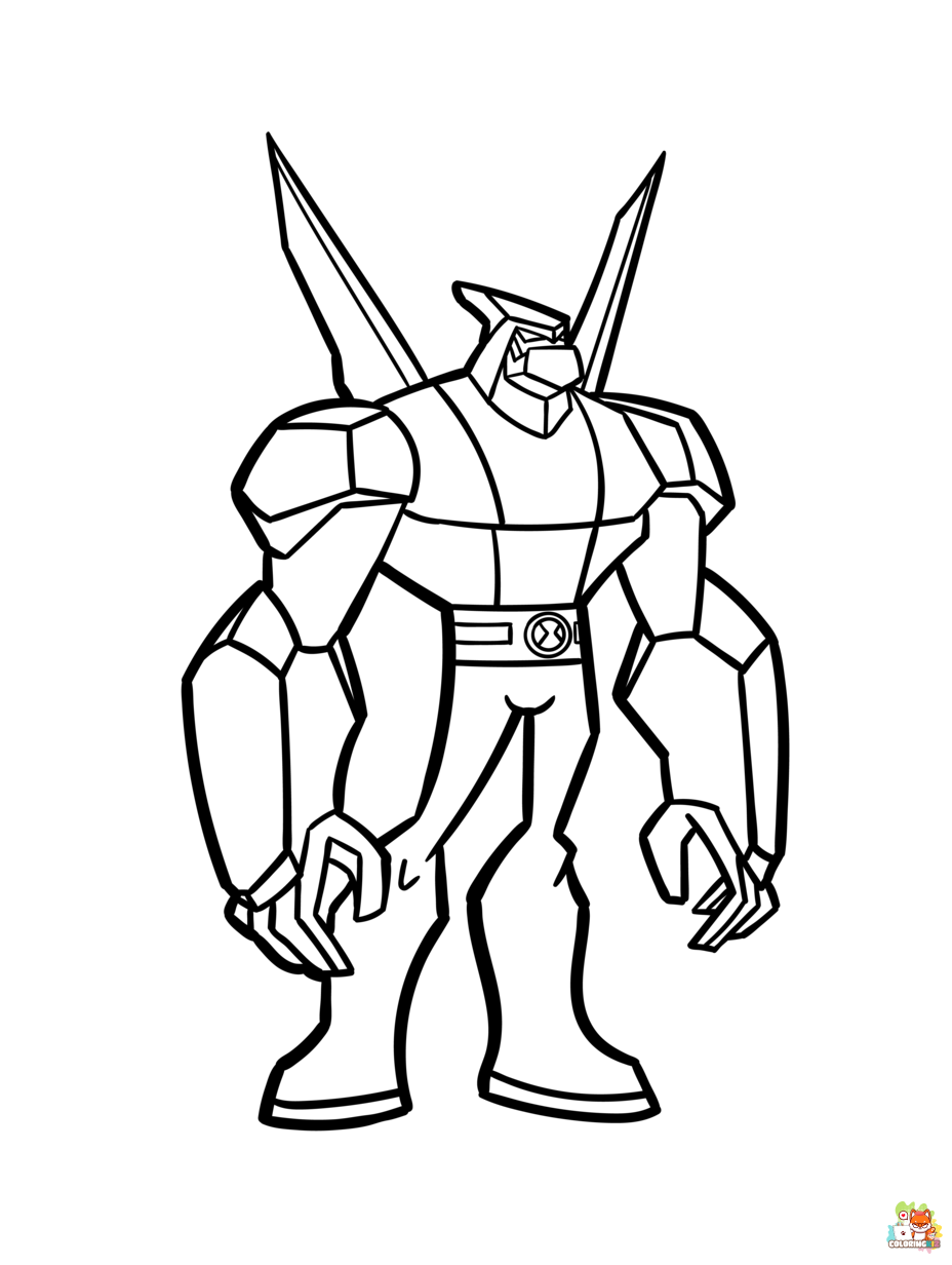 ben 10 coloring pages to print