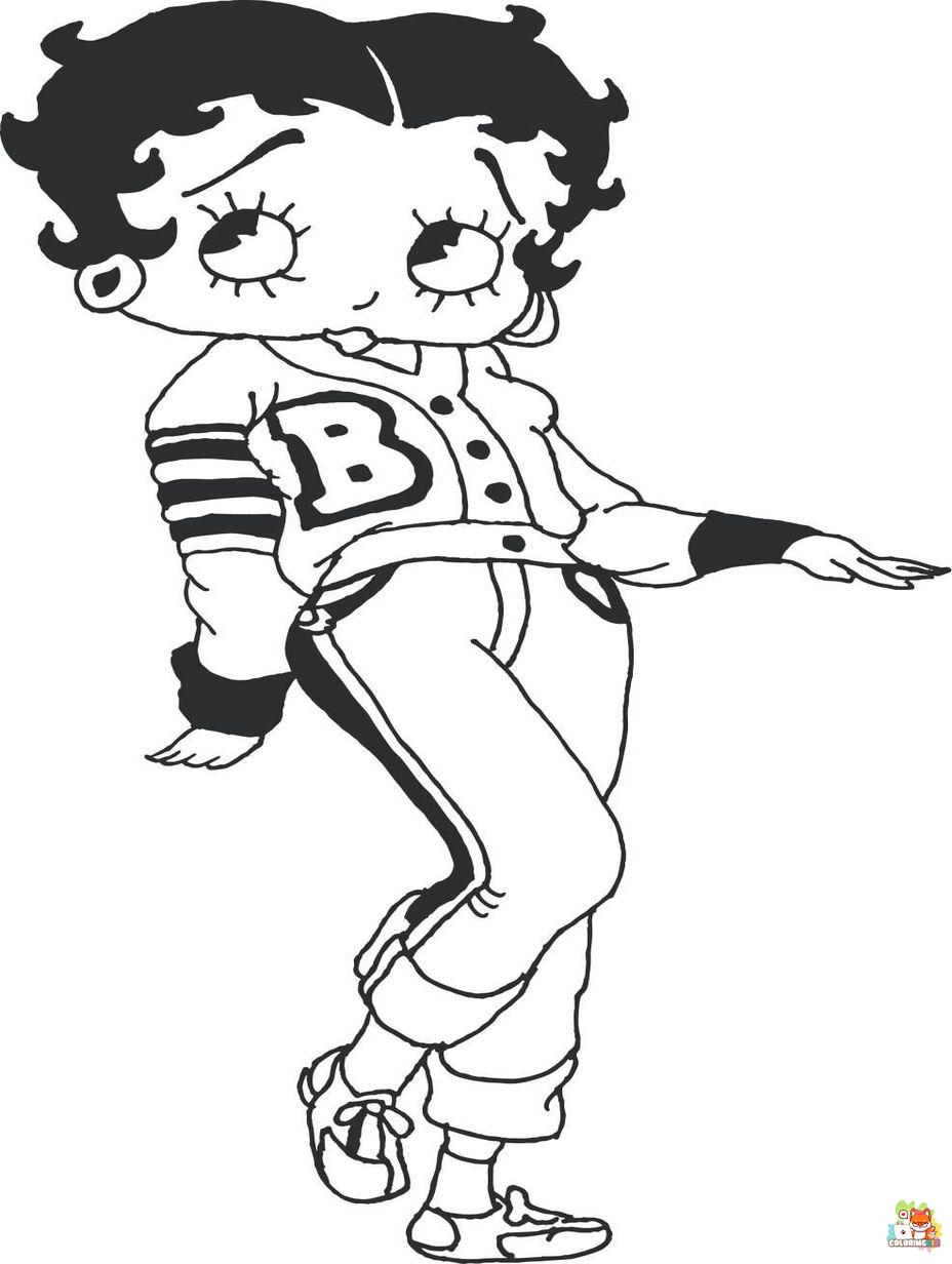 betty boop coloring pages 1