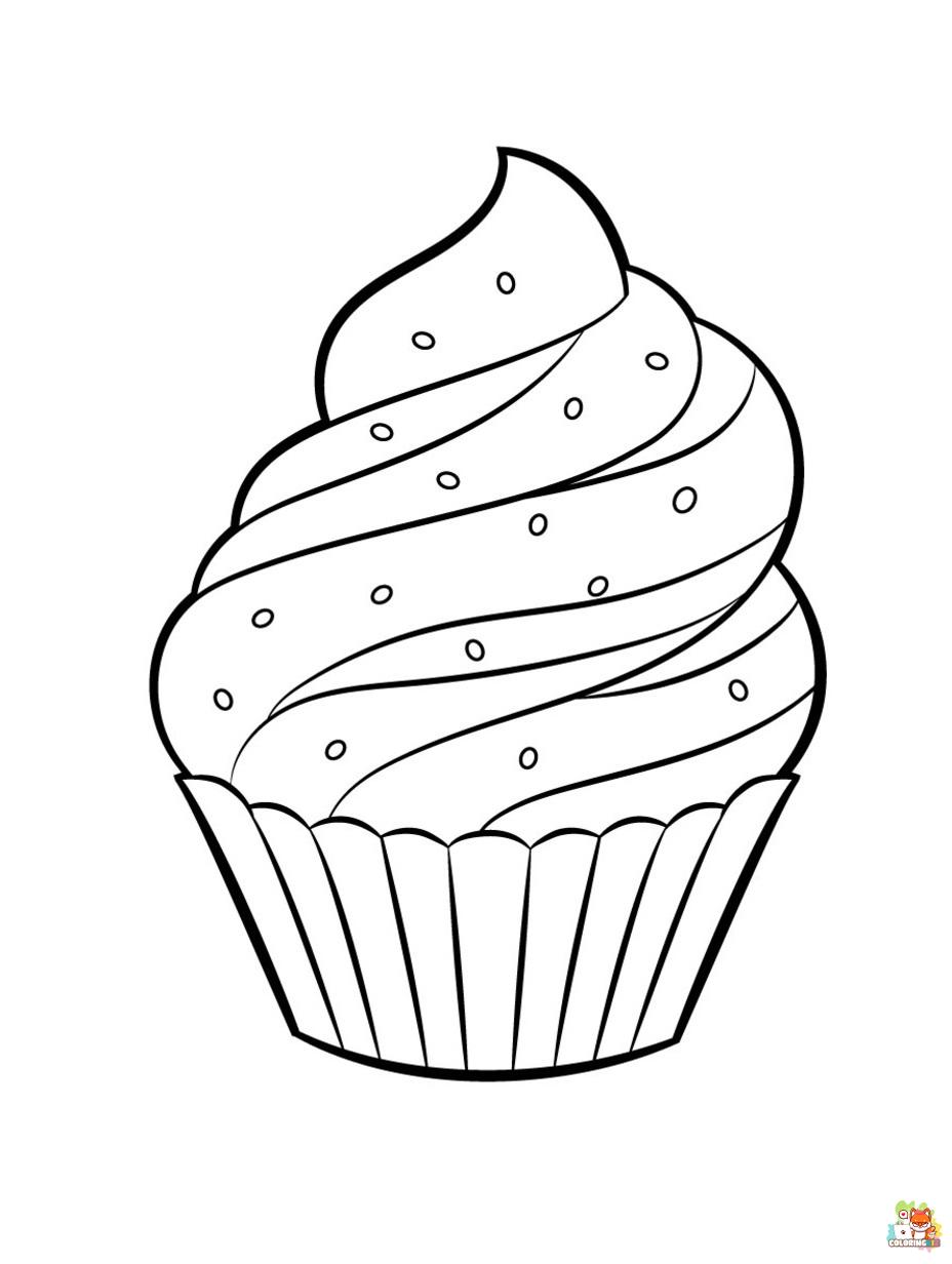 cupcake coloring pages 3