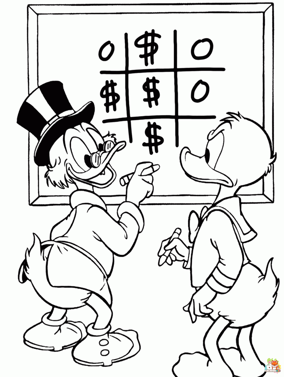 ducktales coloring pages 1