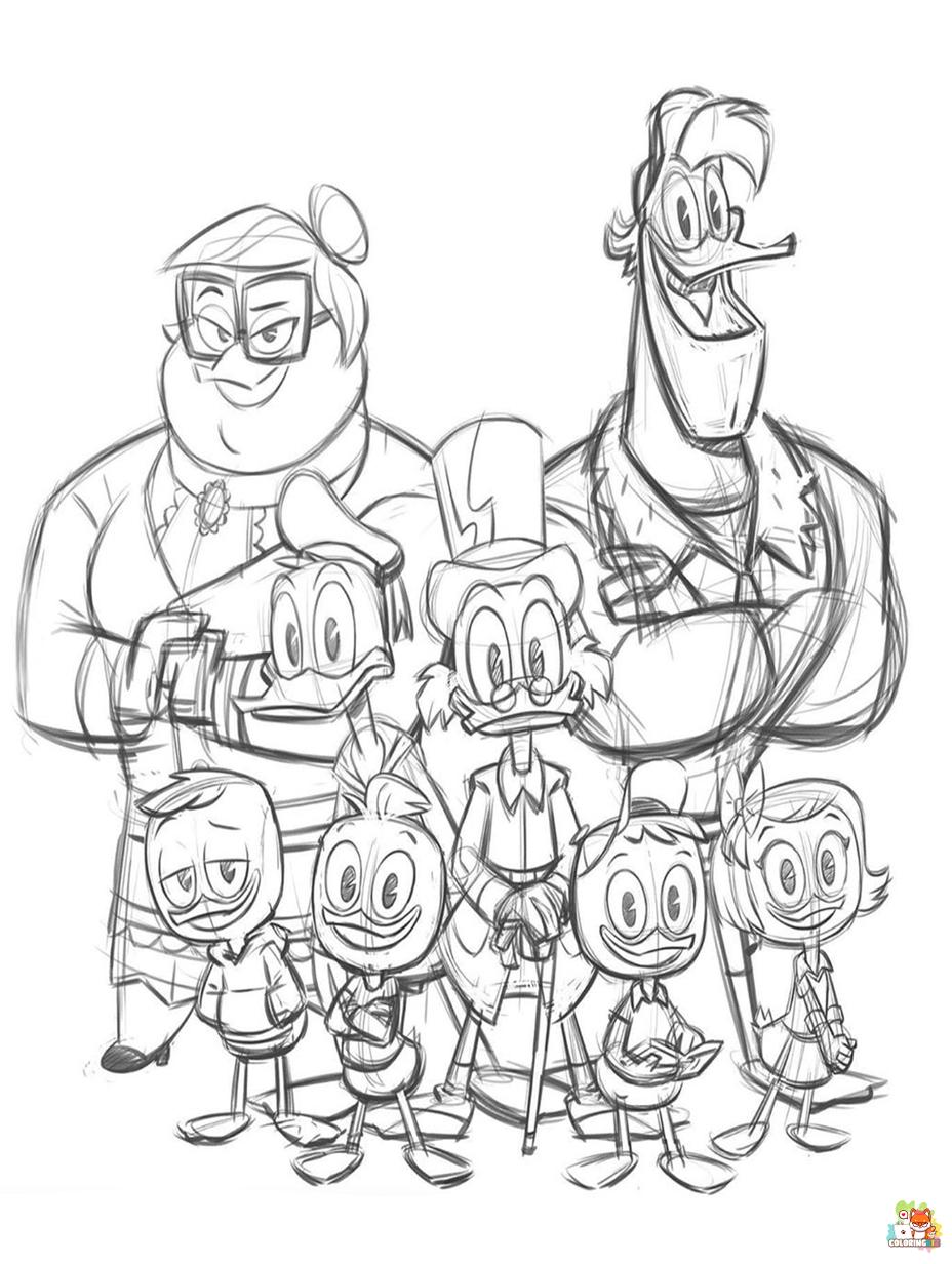 ducktales coloring pages 2