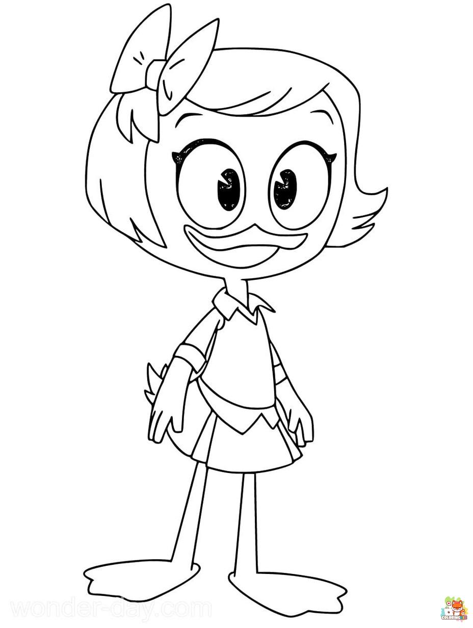 ducktales coloring pages printable