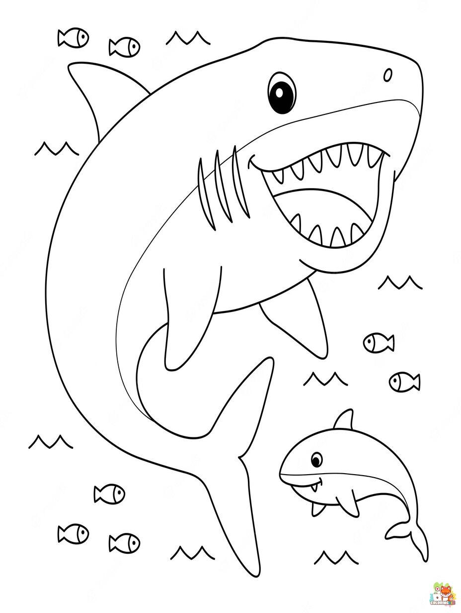 megalodon coloring pages to print