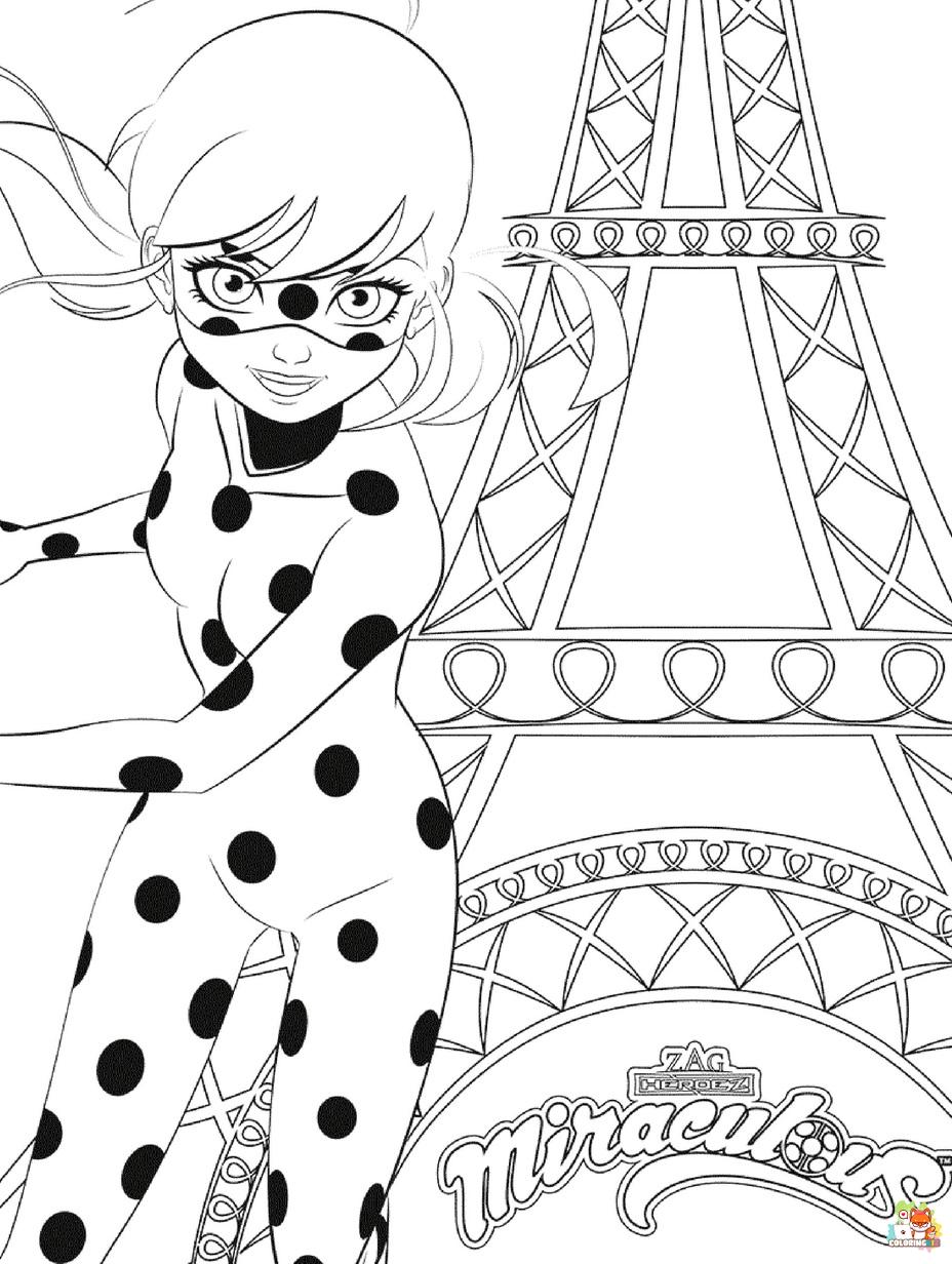 miraculous ladybug coloring pages 2