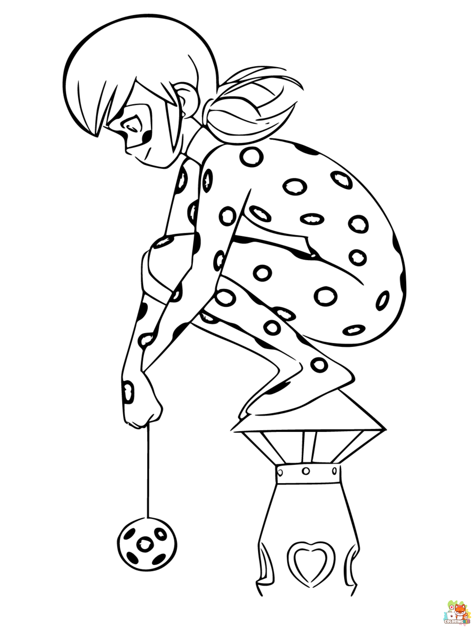 miraculous ladybug coloring pages free