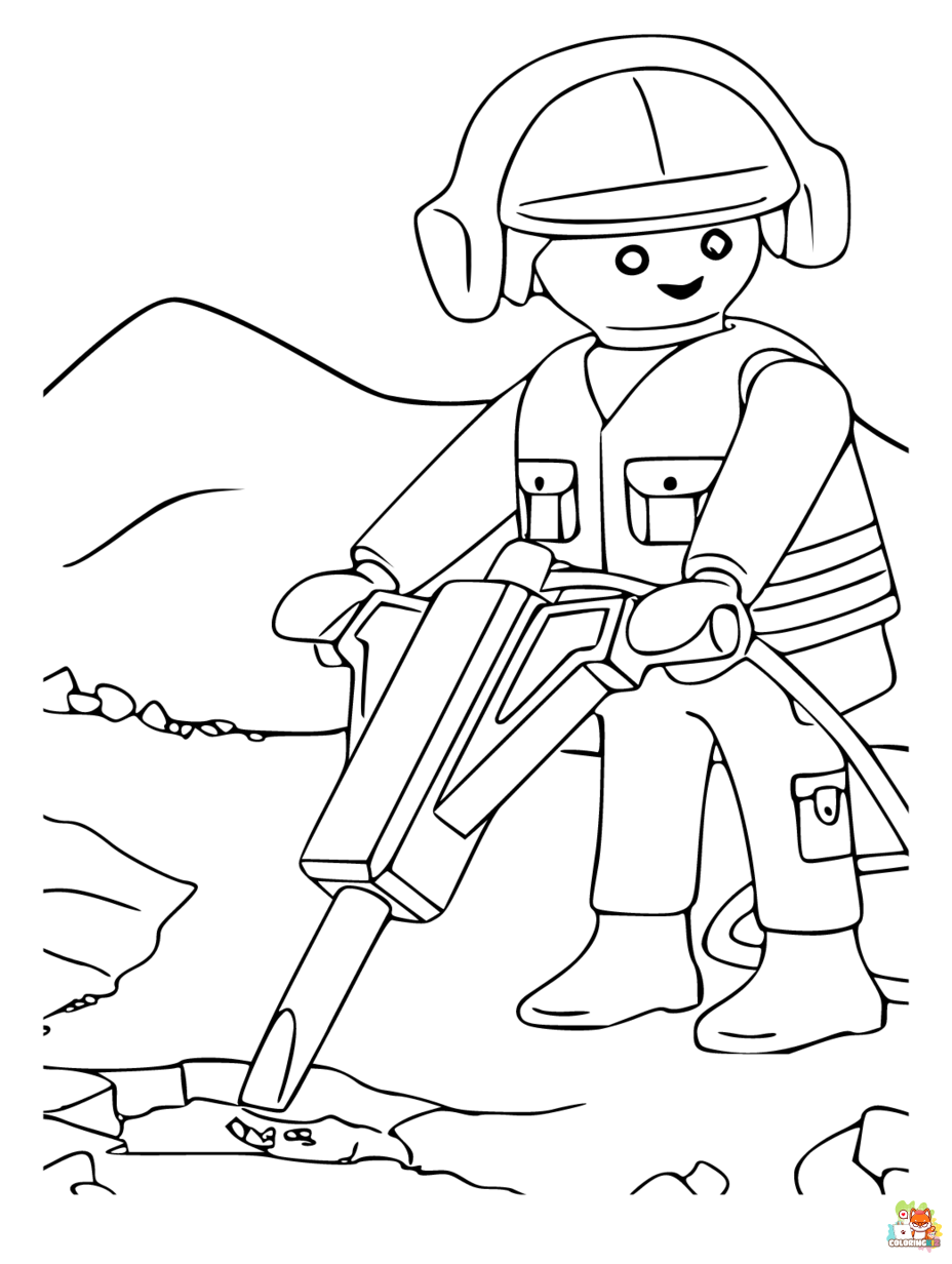 playmobil coloring pages to print