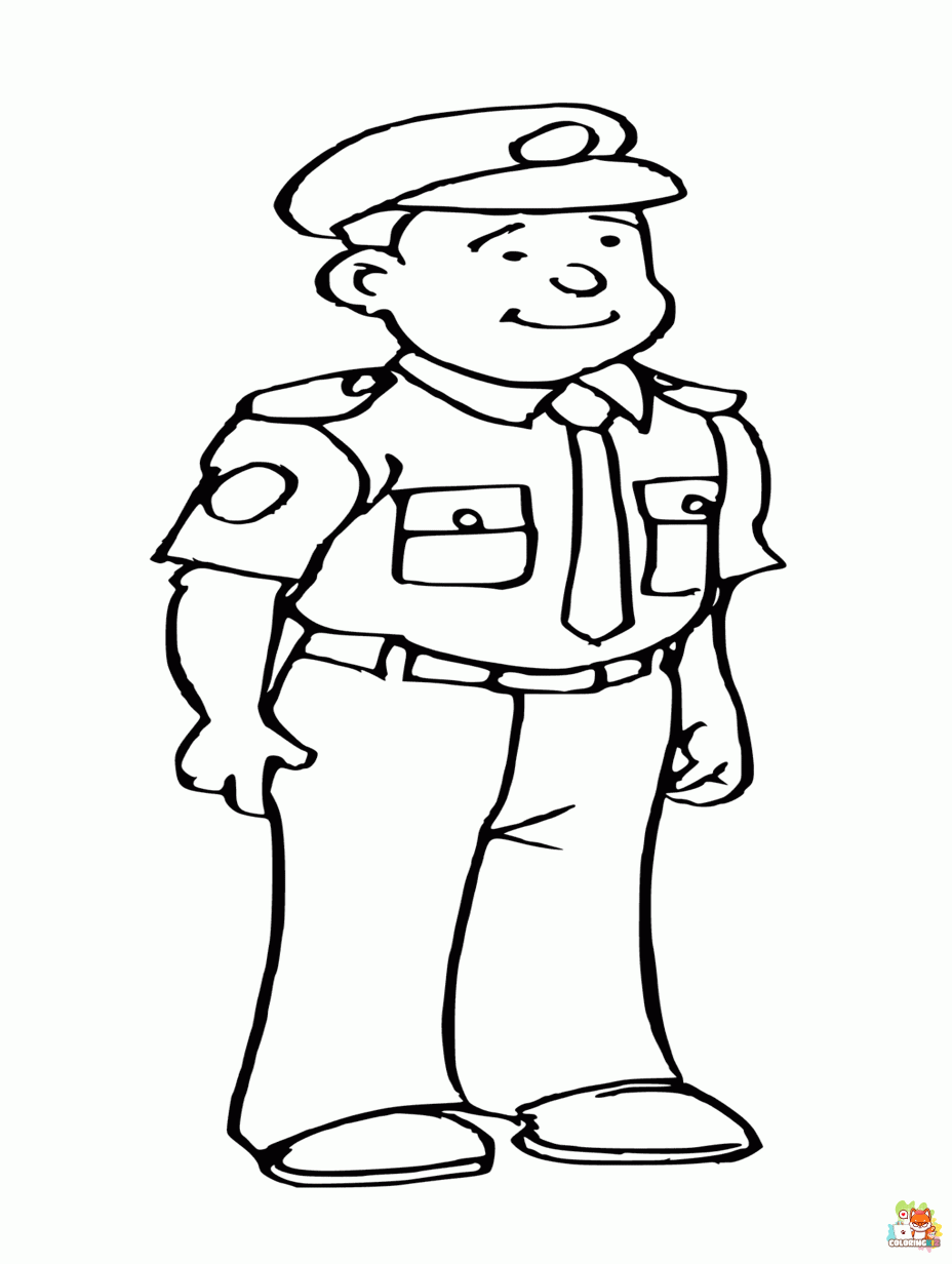 police coloring pages 1