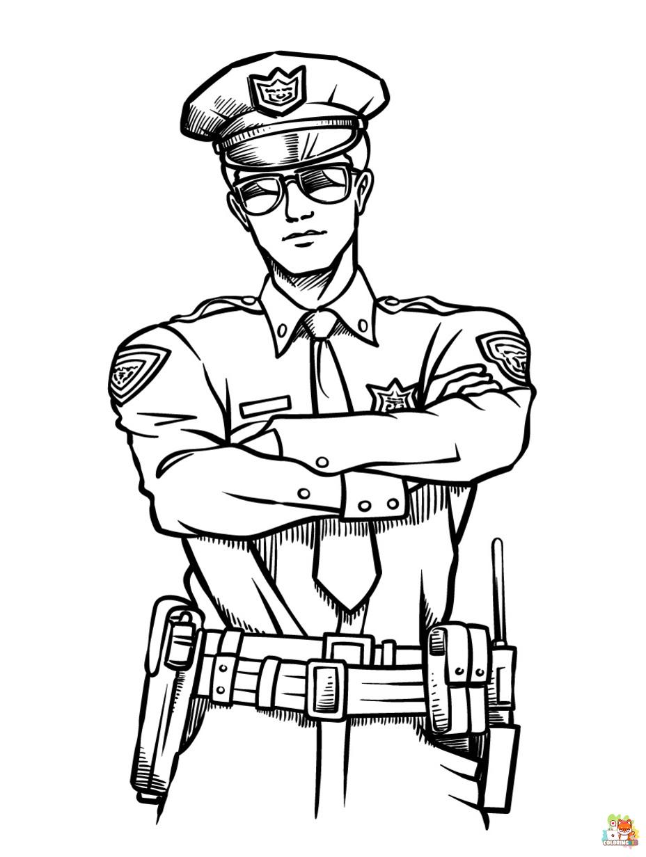 police coloring pages 2