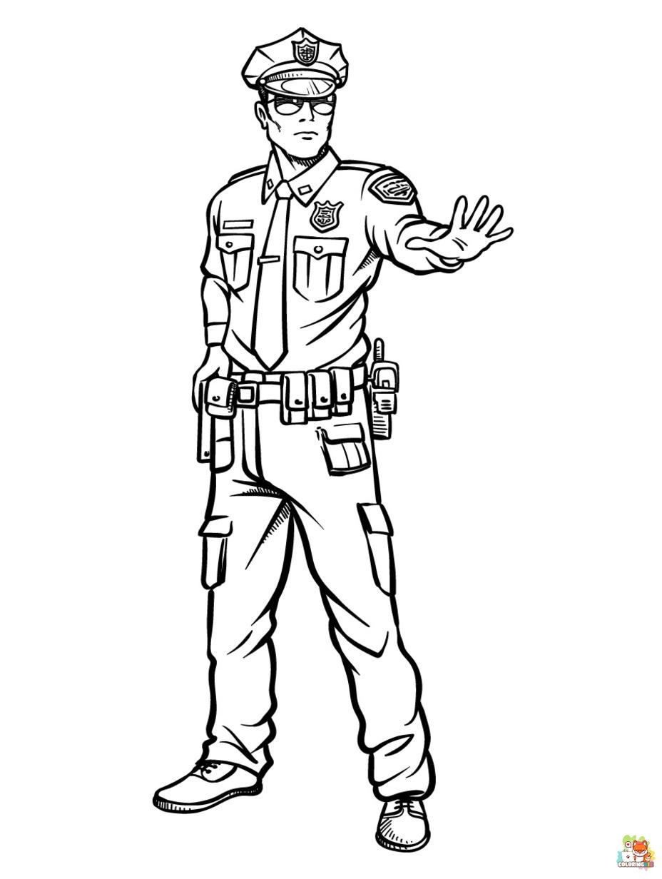 police coloring pages 3