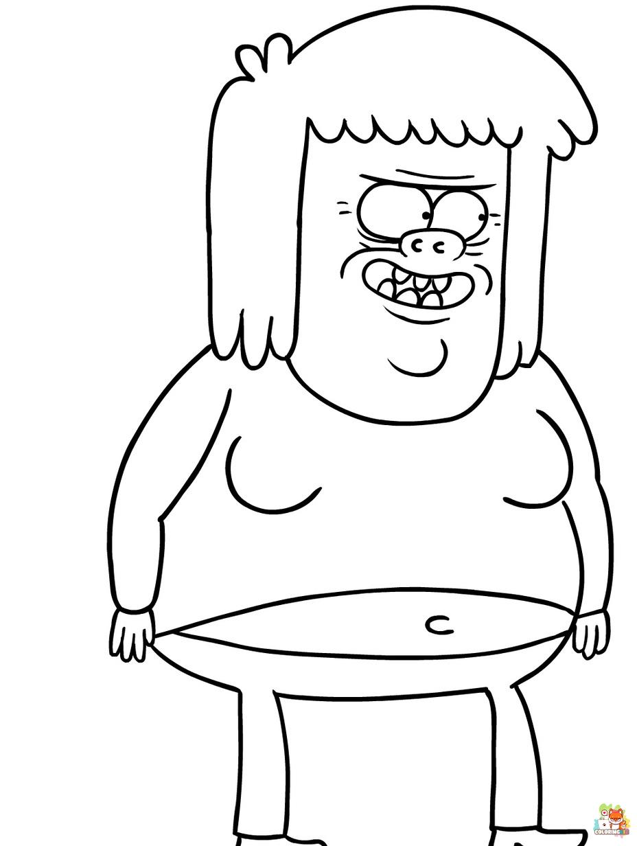 regular show coloring pages 2