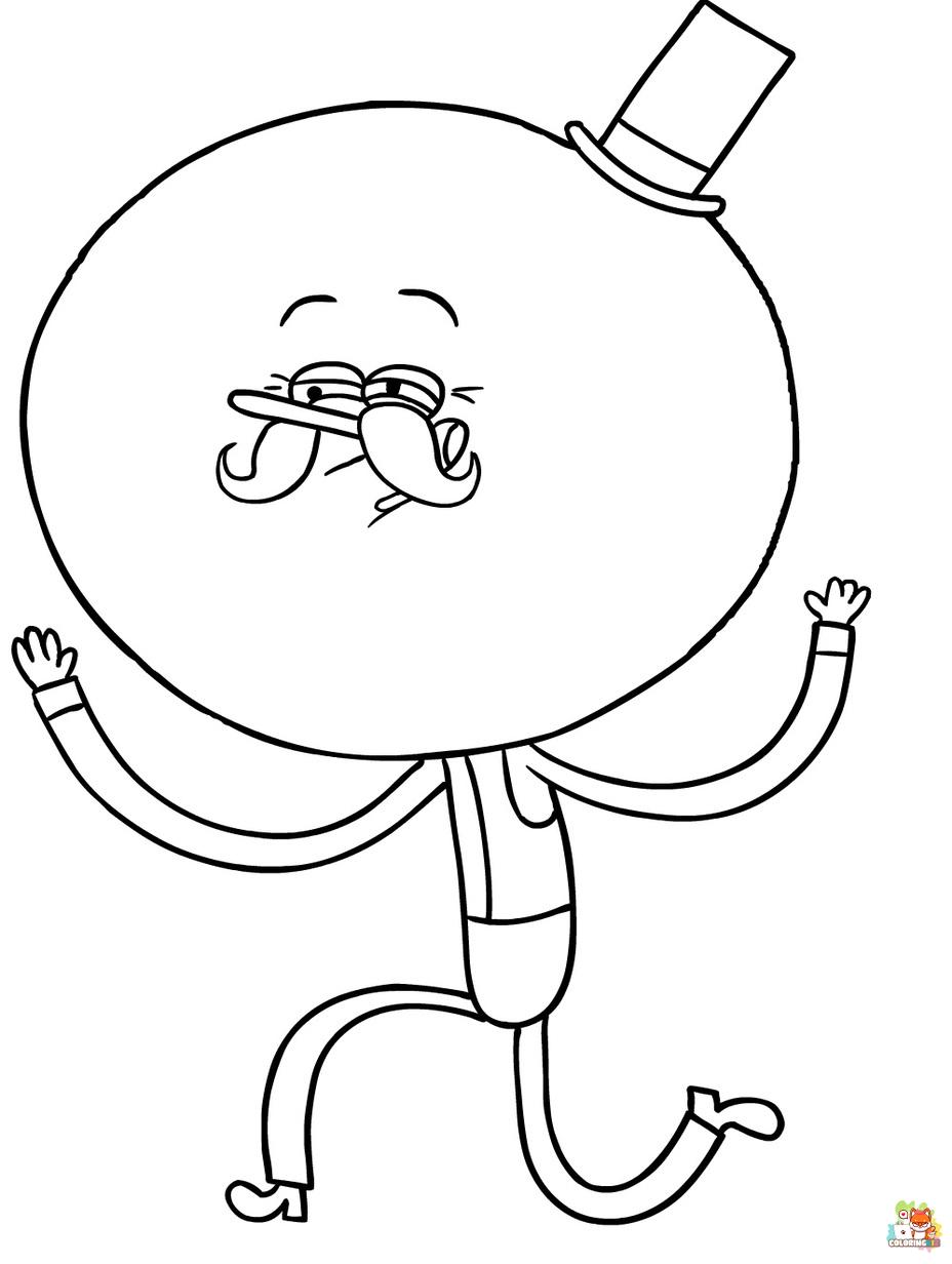 regular show coloring pages printable free