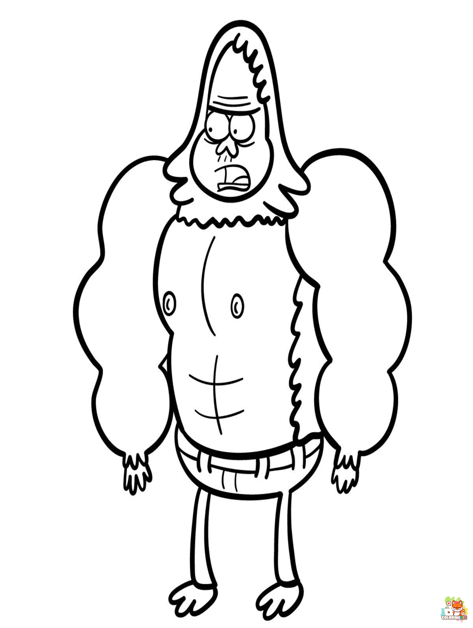 regular show coloring pages printable