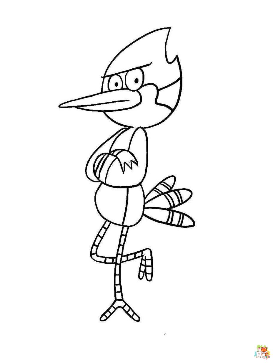 regular show coloring pages to print